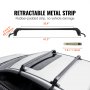 VEVOR Black Aluminium Roof Rack Basket Tray Luggage Cargo Carrier with Bars XL-B