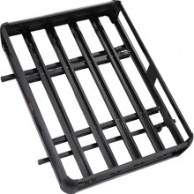 VEVOR Black Aluminium Roof Rack Basket Tray Luggage Cargo Carrier with Bars XL-B