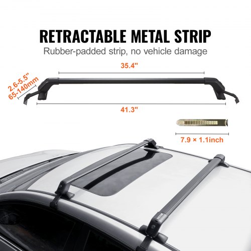 Universal Roof Rack Car Luggage Cross Bar Aluminum with Bars 50 X 38  Basket