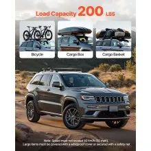 Roof Rack Cross Bars for Jeep Grand Cherokee 2014-2023/2011-2021 with Side Rails