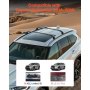 Cross Bars Roof Racks Fit Toyota Highlander with Flush Roof Rails 165lb Capacity