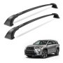 Cross Bars Roof Racks Fit Toyota Highlander with Flush Roof Rails 165lb Capacity