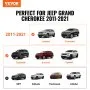 VEVOR Roof Rack Cross Bars, Compatible with 2011-2021 Jeep Grand Cherokee with Grooved Side Rails, 200lbs Load Capacity, Aluminum Crossbars with Locks, for Rooftop Cargo Carrier Bag Luggage Kayak Bike