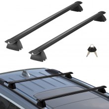 Σταυρωτές ράβδους οροφής VEVOR, συμβατές με Jeep Grand Cherokee 2011-2021 με αυλακωτές πλαϊνές ράγες, χωρητικότητα φόρτωσης 200 lbs, εγκάρσιες ράβδους αλουμινίου με κλειδαριές, για ποδήλατο καγιάκ αποσκευών φορτίου στον τελευταίο όροφο
