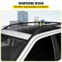 VEVOR 06-15 Car Roof Rack, 2 Pieces, Universal Car Accessories, Roof Rails, Aluminium for Land Rover Roof Rack, Black Roof Rack, Lightweight Aluminium, 185 x 22 x 16 cm Vehicle