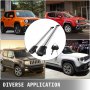 VEVOR Aluminum Roof Rack 165LBS Roof Top Cross Bar Set Locable Roof Rack Crossbar luggage Baggage Carrier, Compatible With Jeep Renegade, 2014-2018, Silver