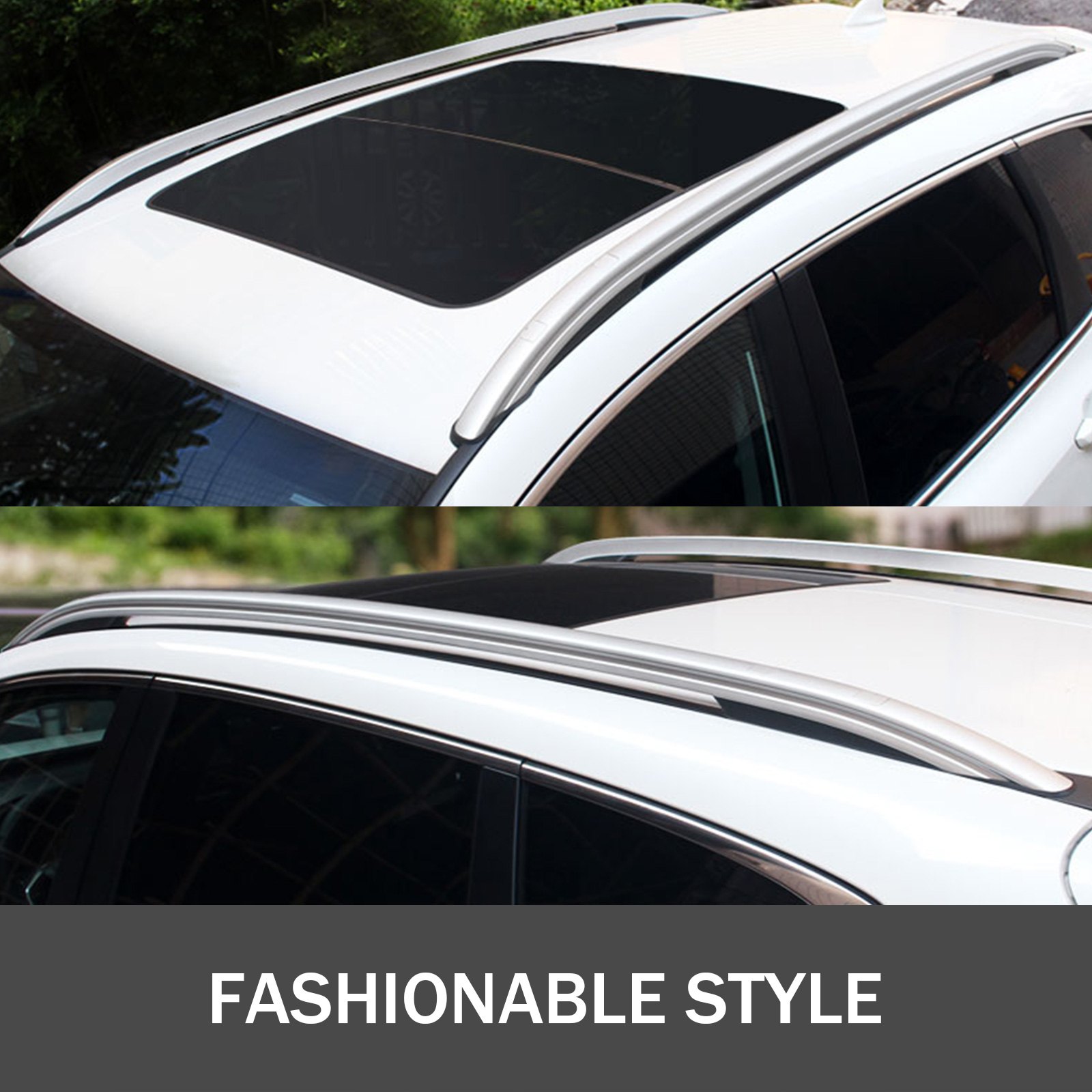 Fit for Honda Vezel HRV 2016-20 Aluminium Roof Rail Roof Rack Cross Bars - Silver