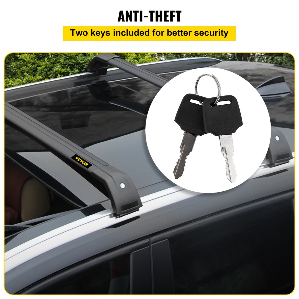 VEVOR Cross Bar Roof Racks for Hyundai Tucson 2016 2017 2018 2019 2021 Black Color New Top Roof Rack Crossbar Black