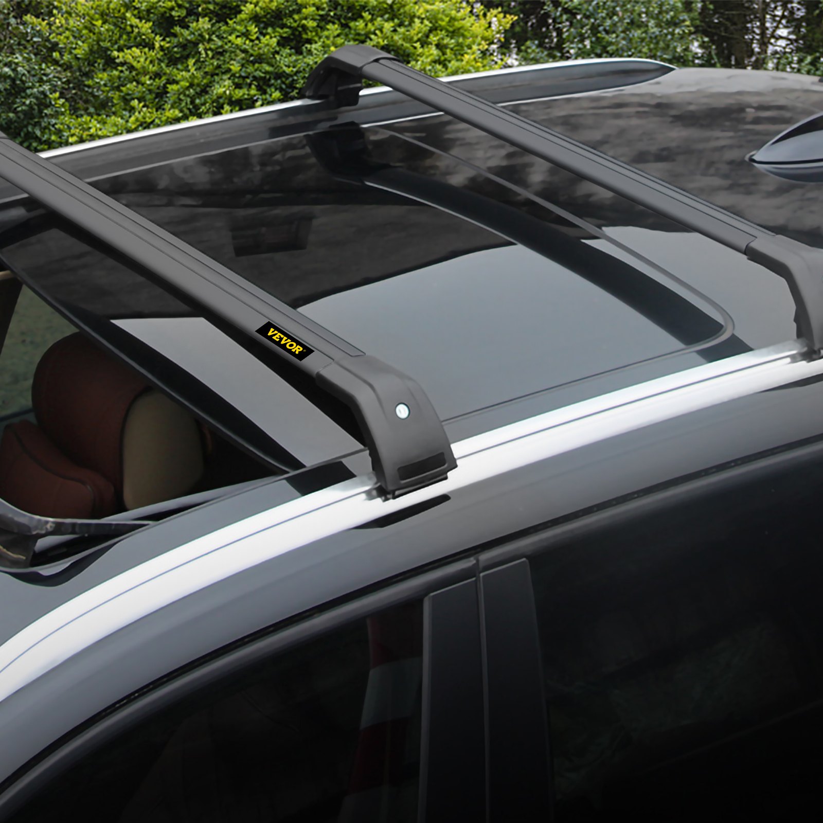 VEVOR Roof Rack Cross Bars for Hyundai Tucson 2016 2017 2018 2019 2021, 330LBS Capacity Aluminum Roof Rails Crossbars Replacement, Heavy Duty Cross Bars Cargo Carrier, Black