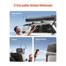 VEVOR 7 Gal Roof Rack Water Tank Portable Water Tank with Splash-Guard Panel