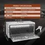 VEVOR Underbody Truck Box, 914 x 355 x 405 mm Pickup Storage Box, Heavy Duty Aluminum Diamond Plate Tool Box with Lock and Keys, Waterproof Trailer Storage Box with T-Handle Latch for Truck, Van, Trailer