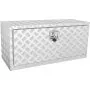 VEVOR Underbody Truck Box, 914 x 430 x 460 mm Pickup Storage Box, Heavy Duty Aluminum Diamond Plate Tool Box with Lock and Keys, Waterproof Trailer Storage Box with T-Handle Latch for Truck, Van, Trailer