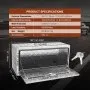 VEVOR Underbody Truck Box, 36"×17"×18" Pickup Storage Box, Heavy Duty Aluminum Diamond Plate Tool Box with Lock and Keys, Waterproof Trailer Storage Box with T-Handle Latch for Truck, Van, Trailer