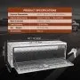 VEVOR Underbody Truck Box, 48"×17"×18" Pickup Storage Box, Heavy Duty Aluminum Diamond Plate Tool Box with Lock and Keys, Waterproof Trailer Storage Box with T-Handle Latch for Truck, Van, Trailer