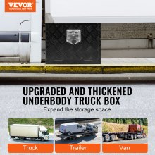 VEVOR Underbody Aluminum Truck Tool Box 18" x 12" x 14" Trailer RV Tool Storage