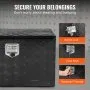 VEVOR Underbody Truck Box, 48" x 24" x 24" Pickup Storage Box, Heavy Duty Aluminum Diamond Plate Tool Box with Lock and Keys, Waterproof Trailer Storage Box with T-Handle Latch for Truck, Van, Trailer