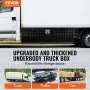 VEVOR Underbody Truck Box, 60" x 17" x 18" Pickup Storage Box, Heavy Duty Aluminum Diamond Plate Tool Box with Lock and Keys, Waterproof Trailer Storage Box with T-Handle Latch for Truck, Van, Trailer