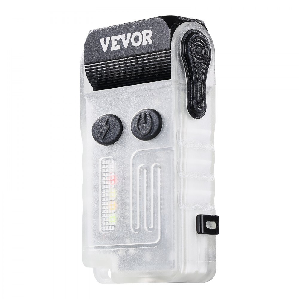 VEVOR Rechargeable Keychain Flashlight, Mini LED Flashlight with 13 Lighting Modes, Portable Pocket Flashlight with Clip, Magnetic Tail & 180° Rotating Head for Everyday Carry, Camping, Emergencies