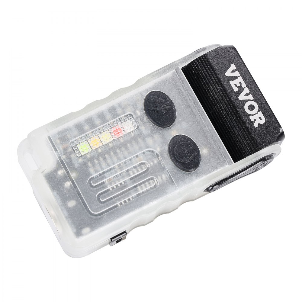 VEVOR Rechargeable Keychain Flashlight, Mini LED Flashlight with 13 Lighting Modes, Portable Pocket Flashlight with Clip, Magnetic Tail & 180° Rotating Head for Everyday Carry, Camping, Emergencies