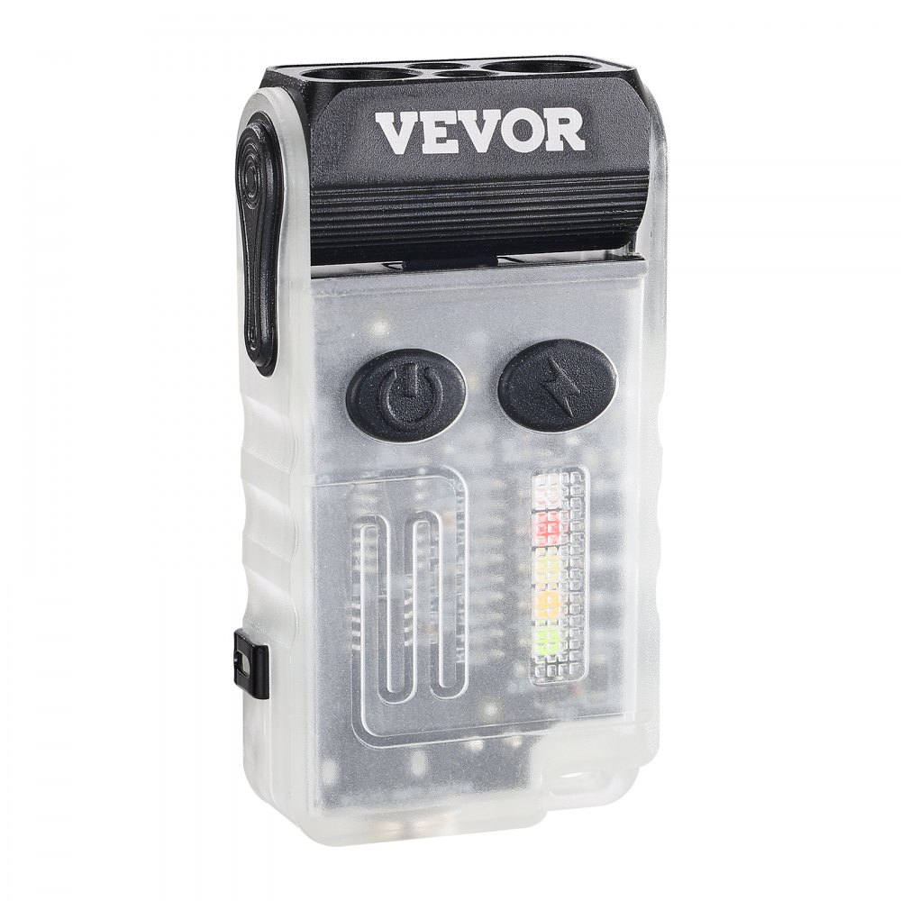 VEVOR Rechargeable Keychain Flashlight, Mini LED Flashlight with 13 Lighting Modes, Portable Pocket Flashlight with Clip, Magnetic Tail & 180° Rotating Head for Everyday Carry, Camping, Emergencies