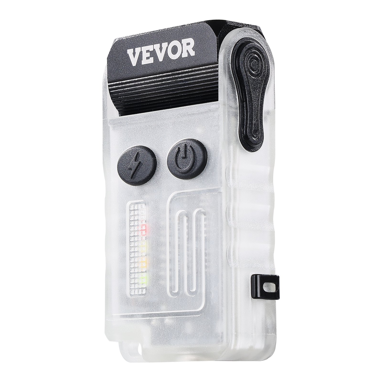 VEVOR Rechargeable Keychain Flashlight, Mini LED Flashlight with 13 Lighting Modes, Portable Pocket Flashlight with Clip, Magnetic Tail & 180° Rotating Head for Everyday Carry, Camping, Emergencies