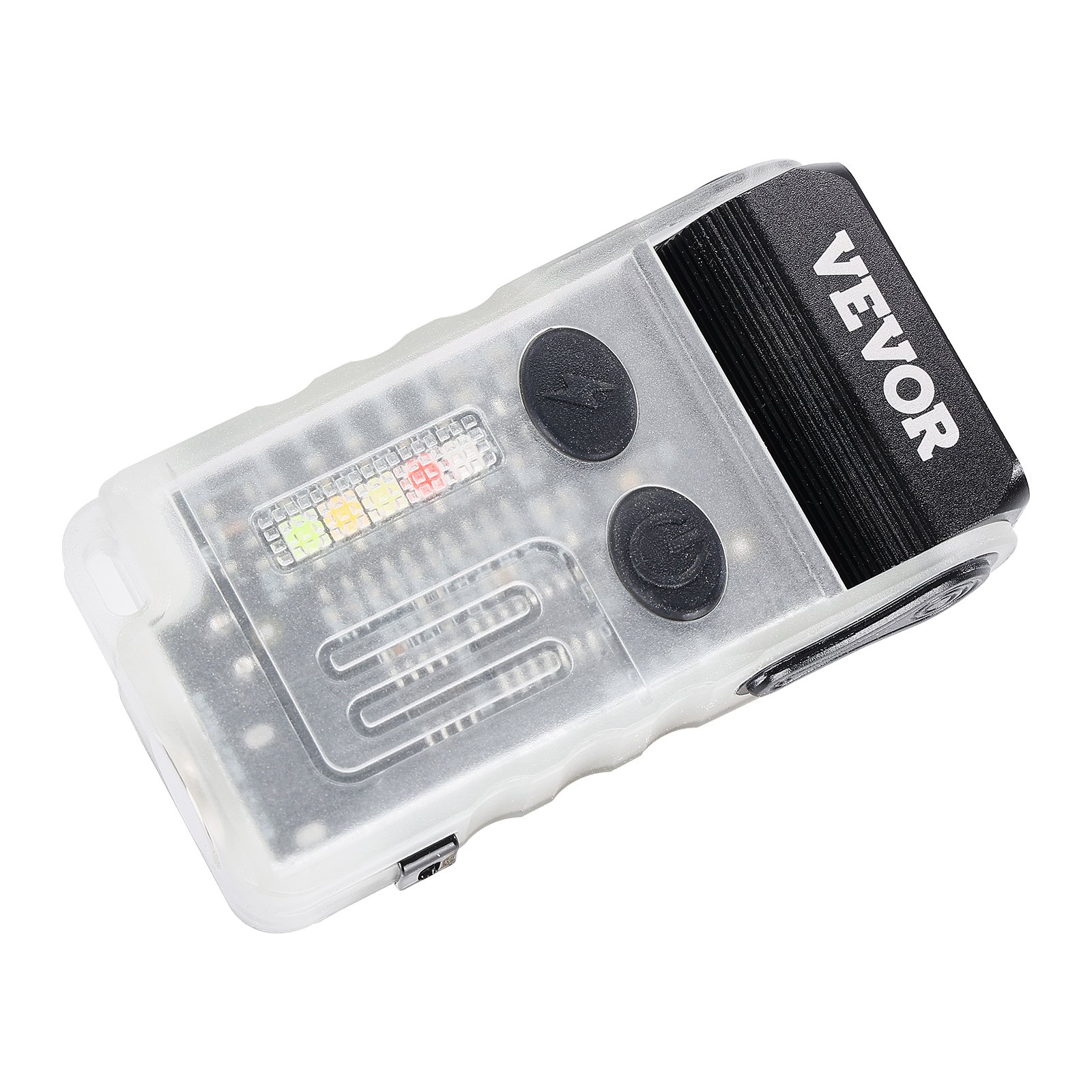 VEVOR Rechargeable Keychain Flashlight, Mini LED Flashlight with 13 Lighting Modes, Portable Pocket Flashlight with Clip, Magnetic Tail & 180° Rotating Head for Everyday Carry, Camping, Emergencies