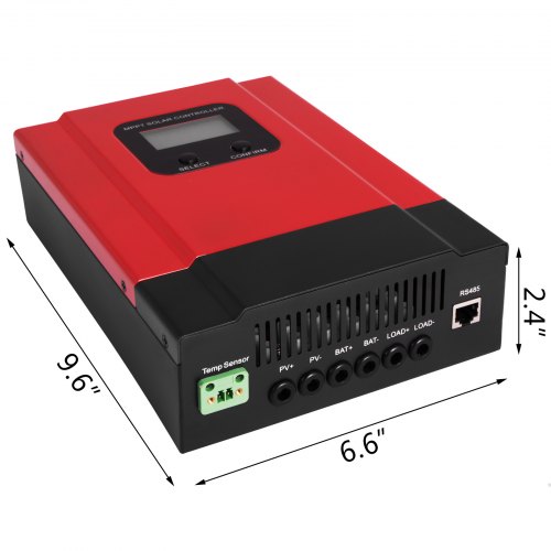 VEVOR 40A MPPT Solar Charge Controller 12V/24V/36V/48V System Max PV Input 150V Solar Panels DC with LCD Display