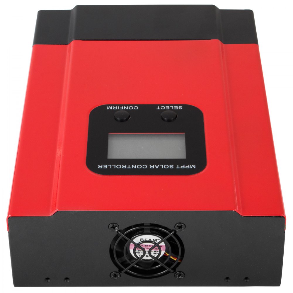 VEVOR 50A MPPT Solar Charge Controller 12V/24V/36V/48V Solar Panel Charge Regulatoror for Lead-Acid Sealed Gel AGM with LCD Display MAX 150VDC Off-Grid High Efficient