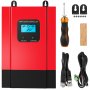 VEVOR MPPT Solar Charge Controller 12V/24V/36V/48V Solar Panel Charge Regulatoror for Lead-Acid Sealed Gel AGM with LCD Display MAX 150VDC Off-Grid High Efficient (60A)