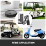 VEVOR 36V 18A Charger for Golf Carts with Powerwise Plug, LED Status Lights, 110V, Compatible with EzGo TXT Medalist D Style