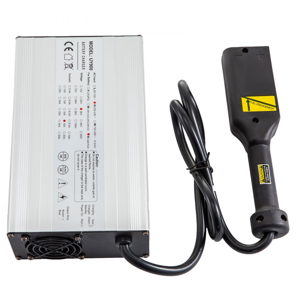 VEVOR 36V 18A Golf Cart Battery Charger Aluminum Shell w/E-Z-GO Plug