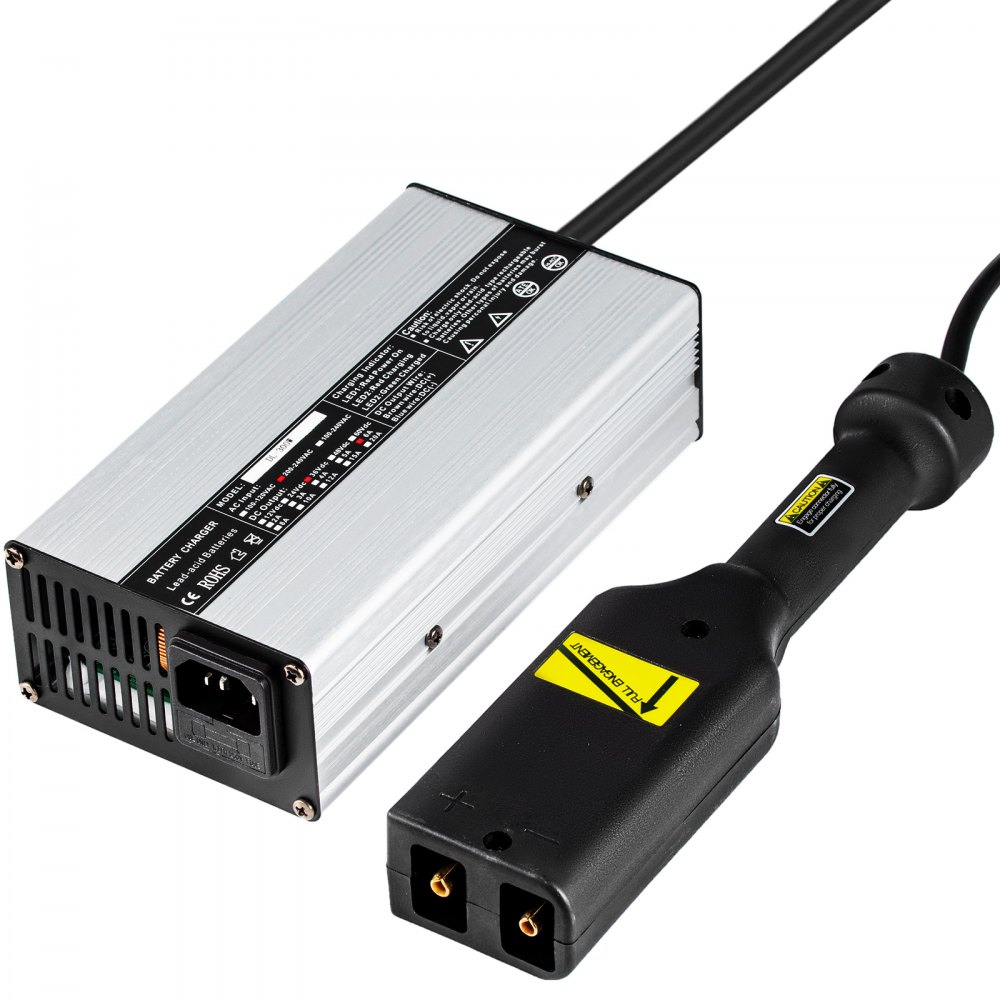 36V Golf Cart Battery Charger E-Z-GO Plug Trickle Mode Pure Aluminum Shell 6A