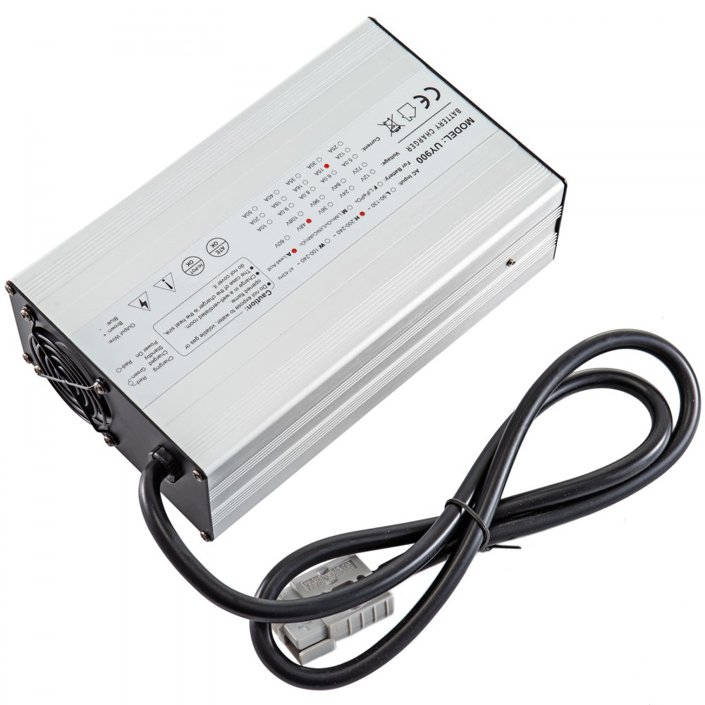 VEVOR 48V Golf Cart Battery Charger Lead Acid 2-Stage Charge Mode 15A