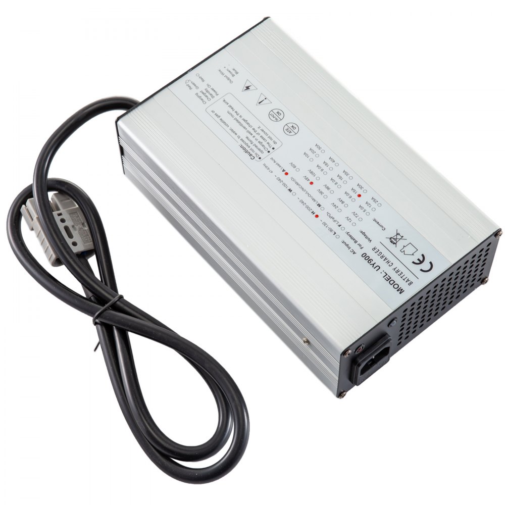 VEVOR 48V Golf Cart Battery Charger Lead Acid 2-Stage Charge Mode 15A