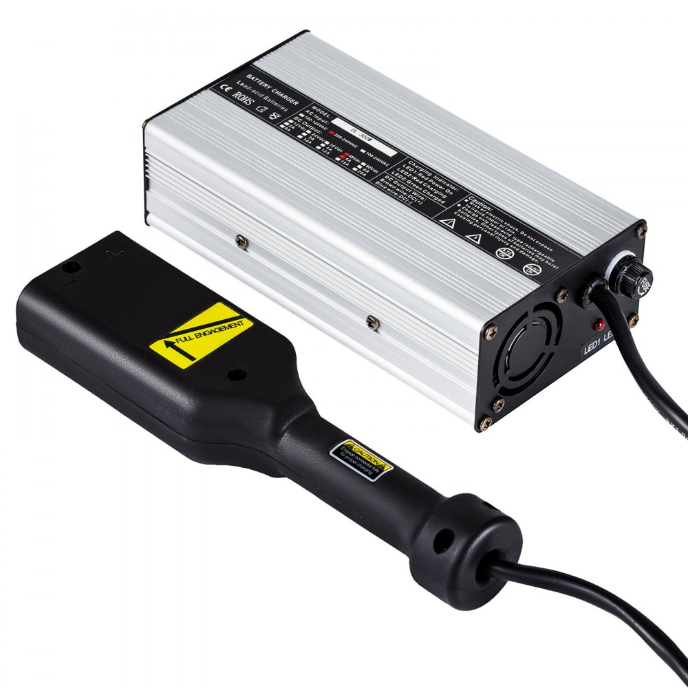 48V Golf Cart Battery Charger EZGO Plug Golf Trickle Charger 2-Stage Charge Mode