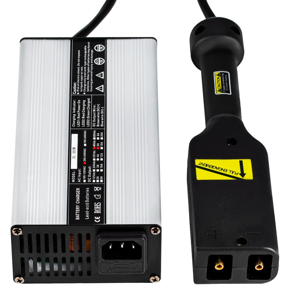 48V Golf Cart Battery Charger EZGO Plug Golf Trickle Charger 2-Stage Charge Mode