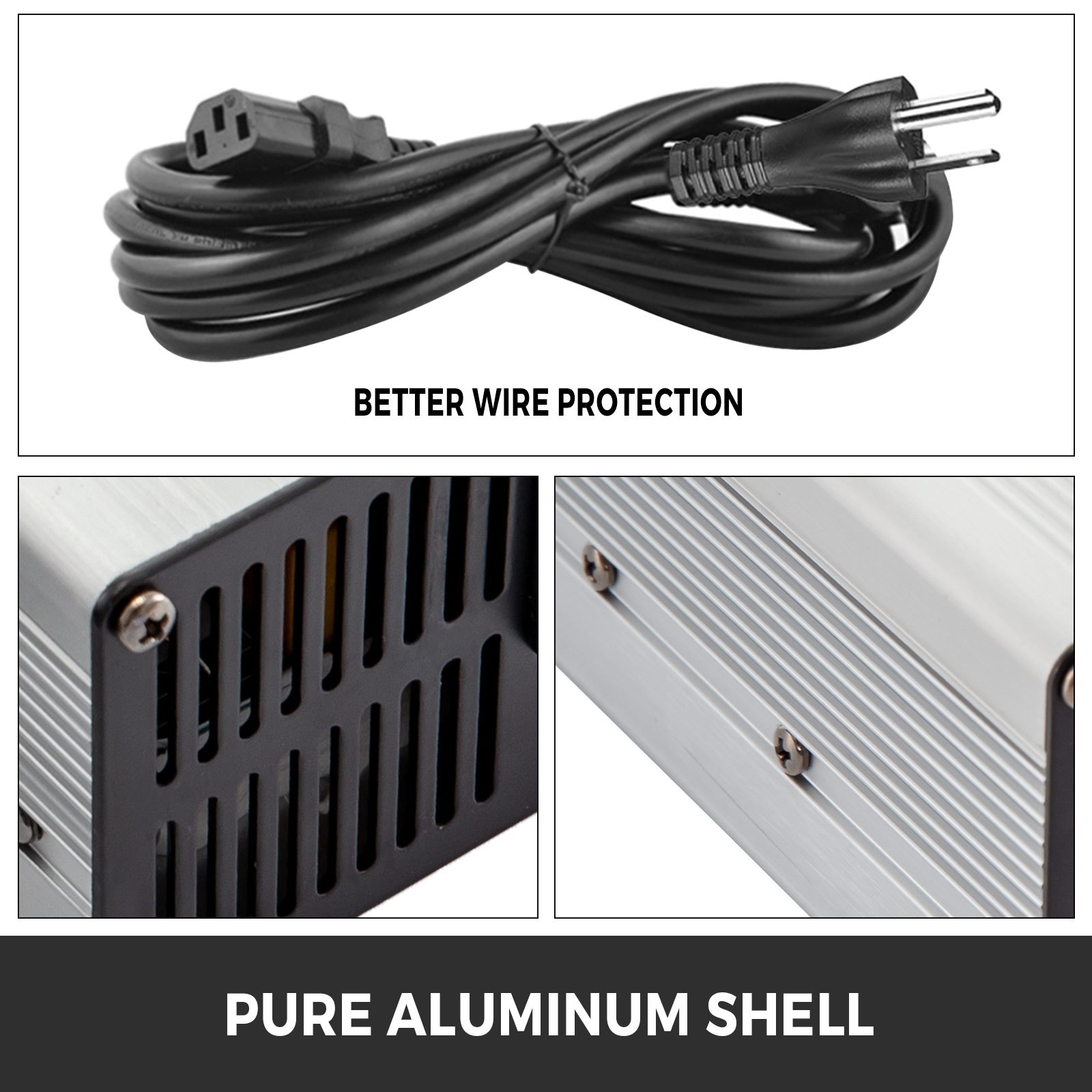 48V Golf Cart Battery Charger EZGO Plug Golf Trickle Charger 2-Stage Charge Mode