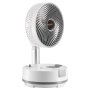 VEVOR 8 inch Portable Foldable Rechargeable Oscillating Fan, 3-in-1 Battery Operated with Remote Control, Quiet Desk/Table Pedestal Fan, 8 Speeds,90-degree Auto Left/Right Rotation,for Home,Office,Outdoor