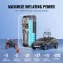 VEVOR Tire Inflator Portable Air Compressor Dual Cylinders 12000mAh Auto-Off