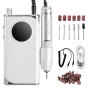 VEVOR Electric Rechargeable Nail Drill, 40,000RPM Portable Cordless Nail E File Machine, LCD-Display Acrylic Gel Grinder Tool with 6 Bits and 50PCS Sanding Bands for Manicure Pedicure Carve Polish