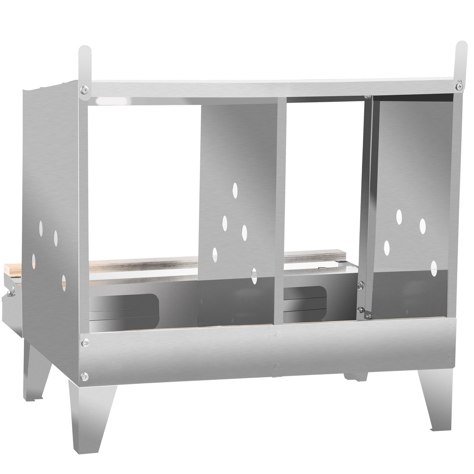 VEVOR Chicken Nesting Boxes Roll Away Eggs Poultry Nest 2 holes with Basket