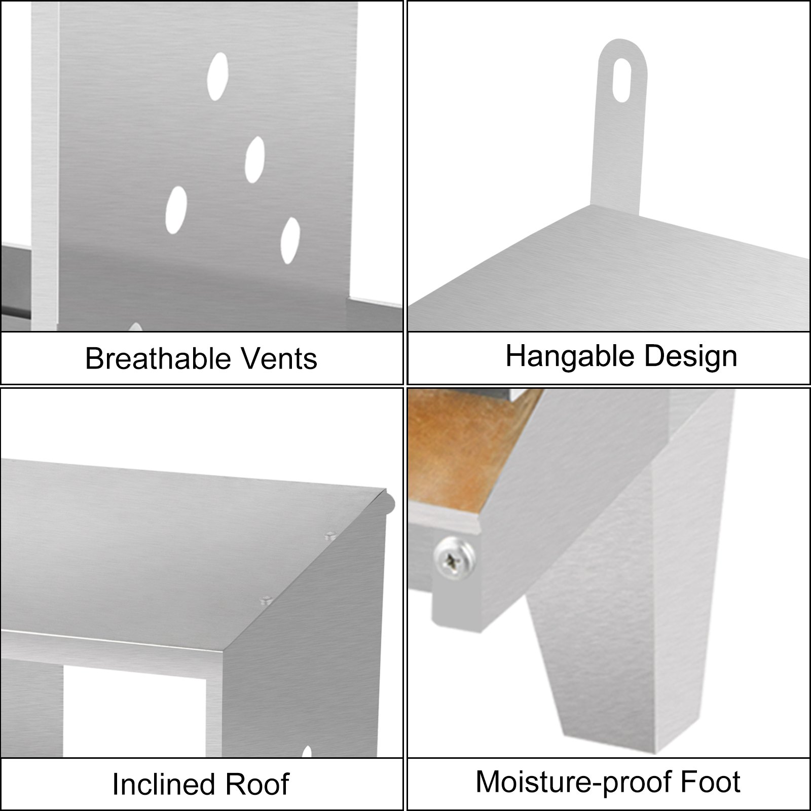 VEVOR Poultry Roll Away Nest Box Chicken Laying Nest 3-Hole Egg Collection Tray