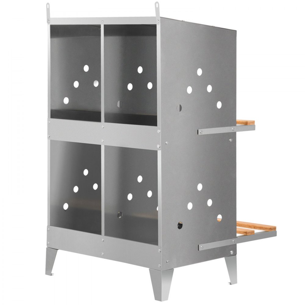 Vevor Chicken Nesting Boxes Nido de aves de corral Huevos de acero galvanizado de 4 agujeros