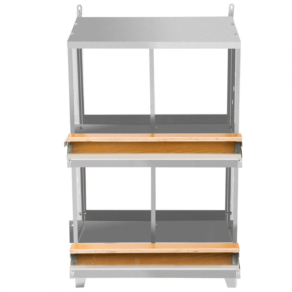 VEVOR Poultry Roll Away Nest Box Chicken Laying Nest 4-Hole Egg Collection Tray