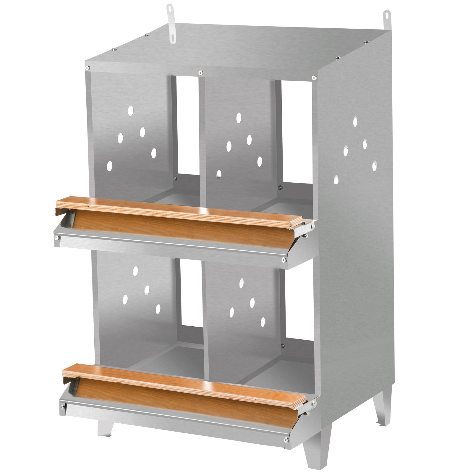 VEVOR Poultry Roll Away Nest Box Chicken Laying Nest 4-Hole Egg Collection Tray