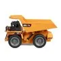 Camión volquete de juguete VEVOR RC, 9 canales, escala 1:18, camión volquete de control remoto, vehículo de construcción RC, camión de juguete con cabina de metal y luz, 2 baterías recargables para niños pequeños, niños y niñas mayores de 8 años