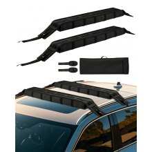 VEVOR Soft Roof Rack Pads 33in 176lbs Load Capacity for Kayak Canoe Surfboard Luggage