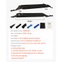 VEVOR Inflatable Soft Roof Rack Bars, 37.6-Inch Universal Car Roof Rack Pads, 88LBS Loading Luggage Kayak Carrier with 2 Tie-Down Straps & Ropes, Hand Air Pump, Storage Bag for Canoes Surfboards SUPs