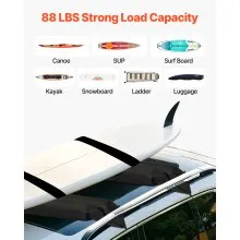 VEVOR Inflatable Roof Rack Pads 88lbs Load Capacity for Kayak Canoe Surfboard