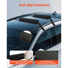 VEVOR Soft Roof Rack Pads 15.5in 176lbs Load Capacity for Kayak Canoe Surfboard